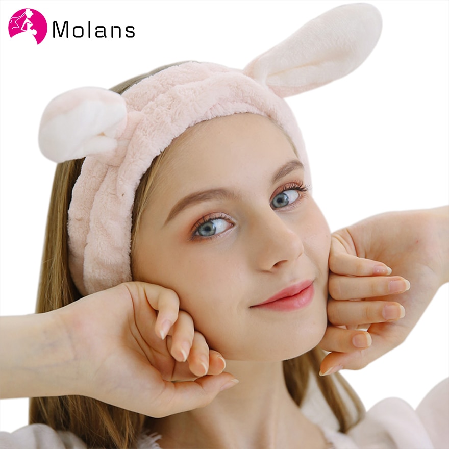 Face Washing Rabbit Ears Coral Fleece Headbands Soft | Ali Best Products