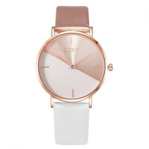 top brand women’s watch leather rose gold dress female