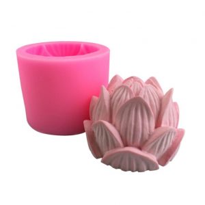 Candle Silicone Mold 3D Lotus Flower Shape Soap Silicone