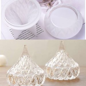 Drop Shaped Yurt Silicone Mold Storage Box For Jewelry Box Mold