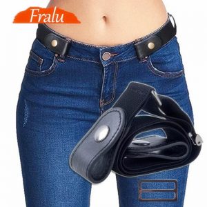 Buckle-Free Belt For Jean Pants,Dresses,No Buckle Stretch Elastic Waist Belt For Women/Men