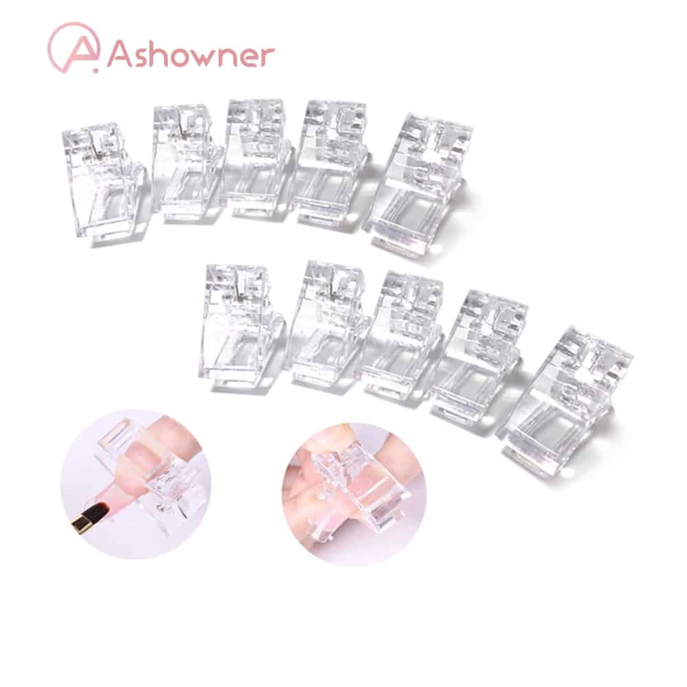 Acrylic Nail Clip Transparent Gel Quick Building Nail Tips Clips ...