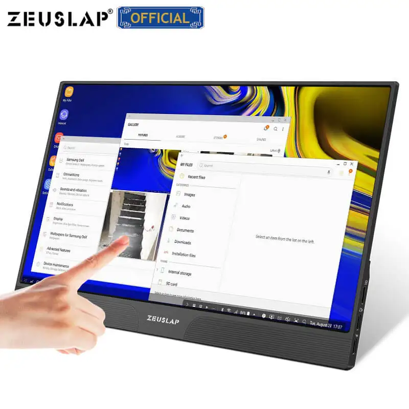 15.6inch touch panel portable monitor usb type c HDMI-compatible computer touch monitor for ps4 switch xbox one laptop phone