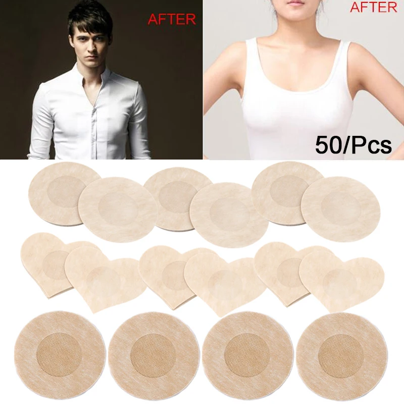 50pcs Women's Invisible Breast Lift Tape Overlays on Bra Nipple Stickers Chest Stickers Adhesivo Bra Nipple Covers Accessories