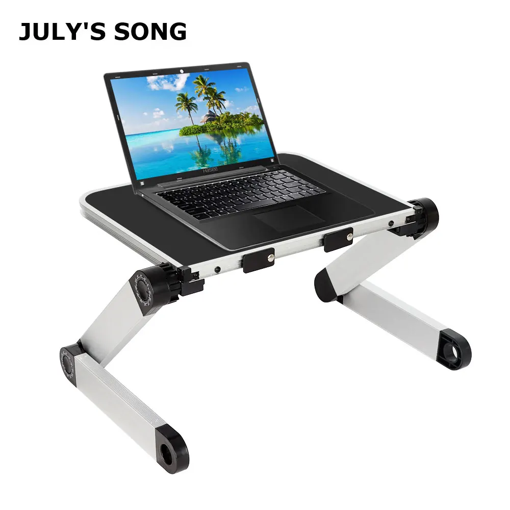 Adjustable Ergonomic Laptop Stand Laptop Desk for Bed Living Room Book Stand 360 Degree Adjustable Computer Table