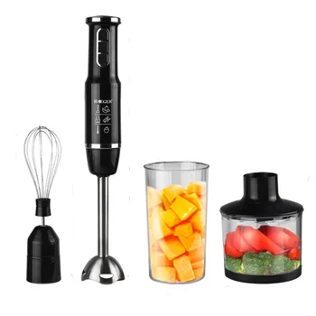 Blenders 4-in-1 Stainless Steel Immersion Hand Stick Blender Mixer Vegetable Meat Grinder 500ml Chopper Whisk 800ml Smoothie Cup