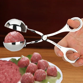 Convenient Stainless Steel Meatball Stuffed Meatball Clip Fish DIY Meat Ball Rice and Coffee 16cm / 17cm Meat Claws Burger Mold