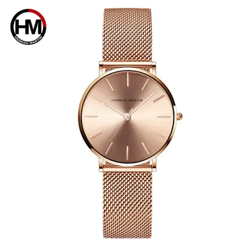 Drop shipping A++++ Quality Stainless Steel Band Japan Quartz Movement Waterproof Women Full Rose Gold Ladies Luxury Wrist Watch