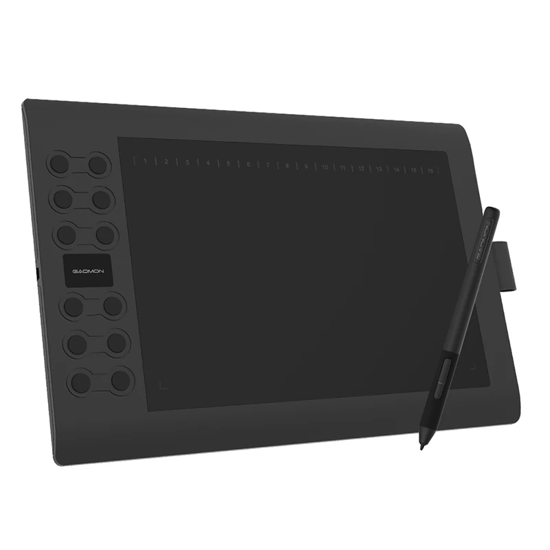 GAOMON M106K PRO 10'' Graphics Drawing Tablet with 8192 Levels Tilt Supported Battery-free Stylus for Windows/mac/Android OS