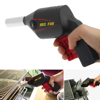 High Quality Manually BBQ Fan Air Blower Barbecue Tools Pressing Fire Bellows Ptable Gun