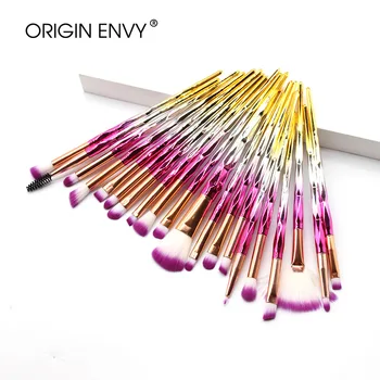 ORIGIN ENVY 20pcs Diamond Makeup Brush Set Eye Brush Beauty Tools Fan Powder Eyeshadow Contour Beauty Cosmetic For Make Up Tool