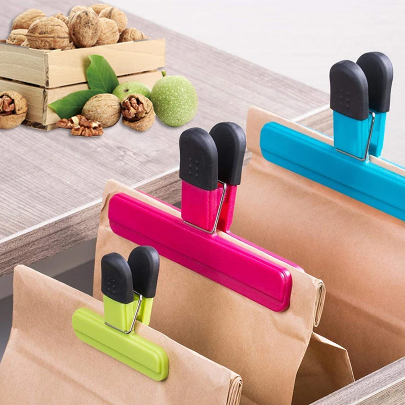 Plastic Food Sealing Bag Clip Food Fresh Keeping Moisture-proof Close Clip Letter Paper Photo File Binder Clip