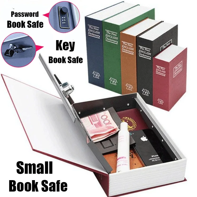 Safe Box Piggy Bank Secret Book For Coin Money Stash Security Hidden Safes Cash Money Storage Jewellery Digital Password Locker