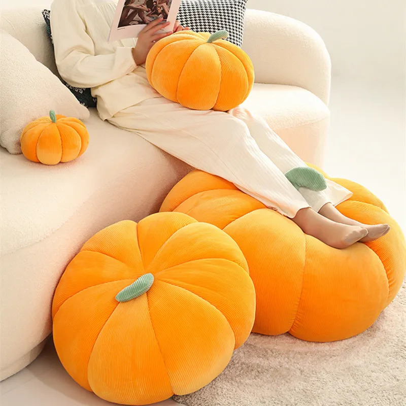 Simulation Pumpkin Pillow Floor Cushion Office Sedentary Tatami Car Cushion Butt Relaxing Mat Chair Seat Plush Pad 2022 New