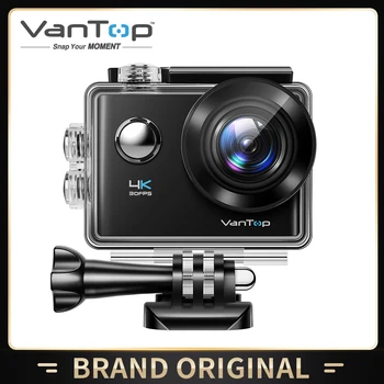 VanTop Moment D4UQ 4K Action Camera 20MP Underwater Waterproof Camera with Wifi Touch Screen Wireless Remote 170° Wide Angle Cam