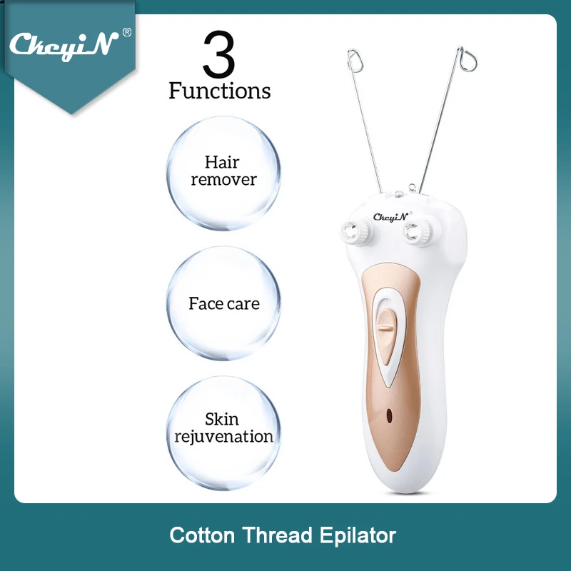 Women Electric Epilator Body Facial Hair Removal Defeatherer Cotton Thread Depilator Lady Shaver Face Hair Remover Beauty Care45