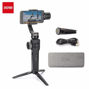 ZHIYUN Official Smooth 4 3-Axis Phone Gimbals Handheld Stabilizers for Smartphones iPhone/Samsung/Huawei/Xiaomi/Action Camera