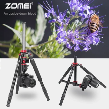 ZOMEI Travel Camera Tripod M8 Aluminum Monopod Professional Tripod Flexible with Phone Holder for Live Broadcast DSLR Canon Sony