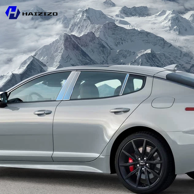 For Kia STINGER 2021-2025 B C Pillar Protective Film TPU Anti-Scratch Anti-Fingerprint Vinyl Sticker for Car Door Trim Cover