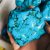 100-130g Natural turquoise mineral bare stone mineral crystal stone