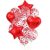 10/14pcs 18inch Red Heart Foil Globos Transparent Confetti Latex Balloons Wedding Valentine’s Day Gift Birthday Party Decoration
