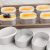 10pcs Oval Semi-cooked Cheese Mousse Aluminum Mold Cheese Cake Mold