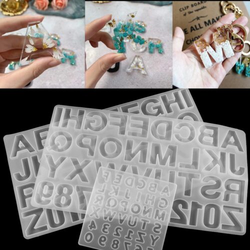 1Pcs English Alphabet Epoxy Resin