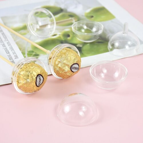 20Pcs Clear Acrylic Chocolate Ball 4cm Round Candy Chocolate