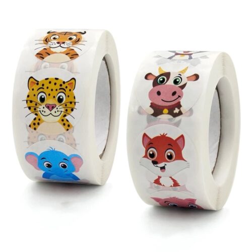 50-500pcs Cartoon Animal Children Sticker Label Decoration Supplies