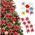 Christmas Decorations Glitter Artificial Flowers Xmas Tree Decor for Home Party 2022 Navidad New Year Ornaments Gift