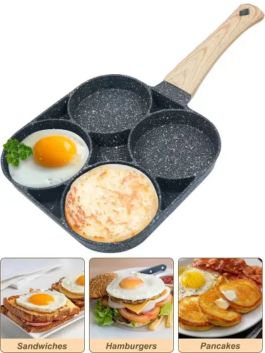 Frying Pan Nonstick Pancake Pans 4 Cups Cookware