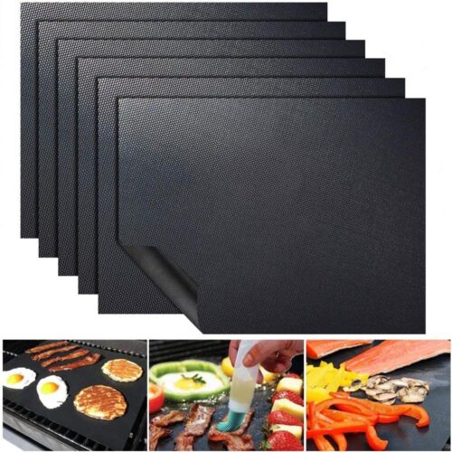 BBQ Grill Mat Barbecue Outdoor Baking Non-stick Pad Reusable Cooking Plate 40 * 33cm for Party