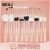 Pink Makeup Brushes Set goat hair Powder Foundation