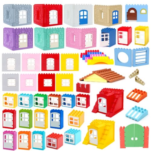 Big Particles Building Blocks House Parts Accessory Window Wall Roof