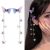 Butterfly Hairpins New Korean Yarn Elegant Metal Tassel Long Hair Clips For Women Antique Party Hair Accessories