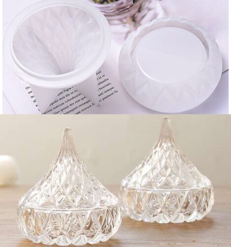 Drop Shaped Yurt Silicone Mold Storage Box For Jewelry Box Mold