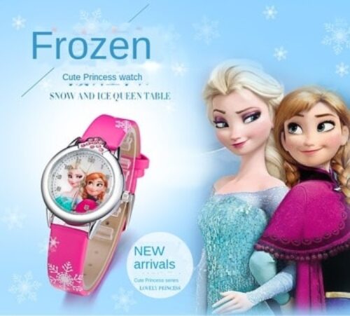 Elsa Watch Girls Elsa Princess Kids Watches Leather Strap