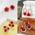 Hot Fashion Trendy Cute Red Rose Earrings Crystal