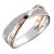 X Shape Cross Ring for Women Wedding