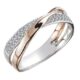 X Shape Cross Ring for Women Wedding