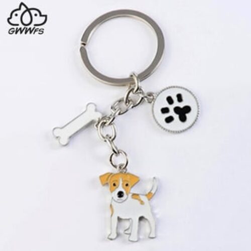 Key Chains For Women Men Alloy Metal Dog Pendan