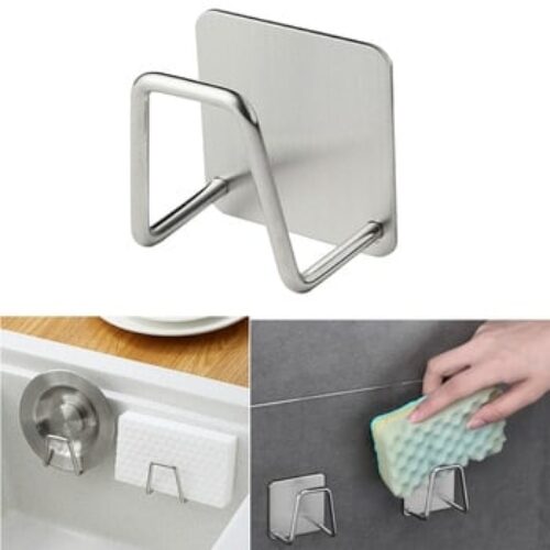 Kitchen Stainless Steel Sponges Holder Self