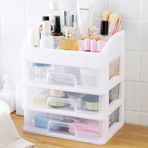 Makeup Organizer Drawers Plastic Cosmetic