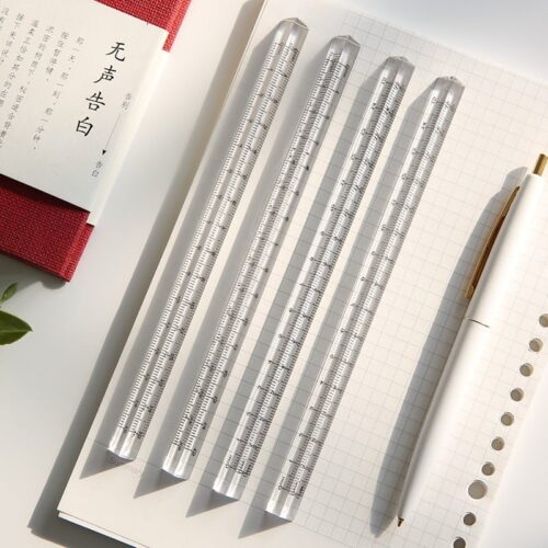 1PC Transparent Triangle Ruler Stationery School Supplies