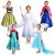 MUABABY Girl Elsa And Anna Fall Princess Coronation Dress Kids