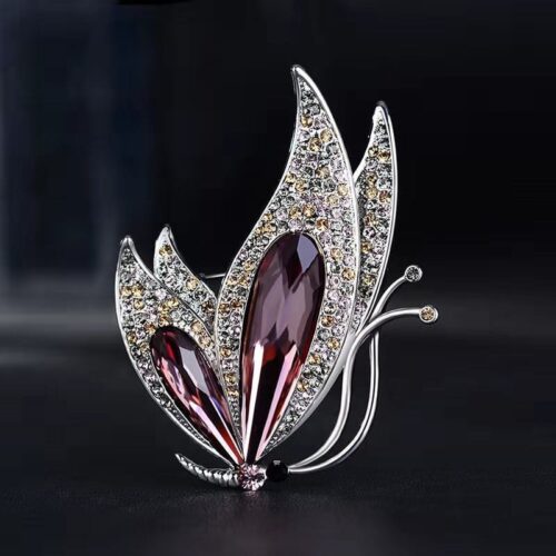 New 2021 Factory Direct Korean-Style Elegant Crystal All-match Brooch