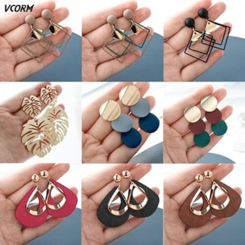 Earrings For Women Gold Wedding Fashion Jewelry