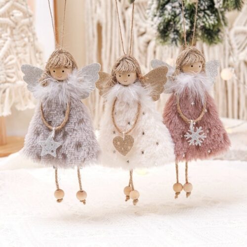 New Year Angel Doll Christmas Tree Hanging Ornaments Decor Christmas 2021 Car Ornament