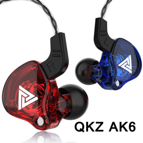 Original QKZ AK6 Copper Driver HiFi Wired Earphone Sport Running Headphones Bass Stereo