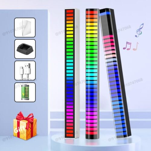 RGB LED Strip Light Music Sound Control Pickup Rhythm Ambient Lamp Atmosphere